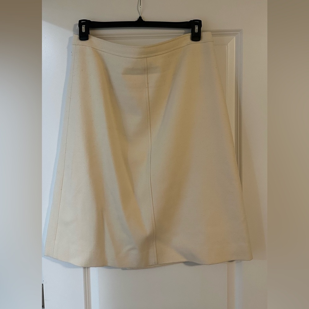 J. Crew wool Cream Skirt